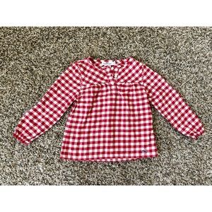 Vineyard Vines Toddler Gingham Top EUC